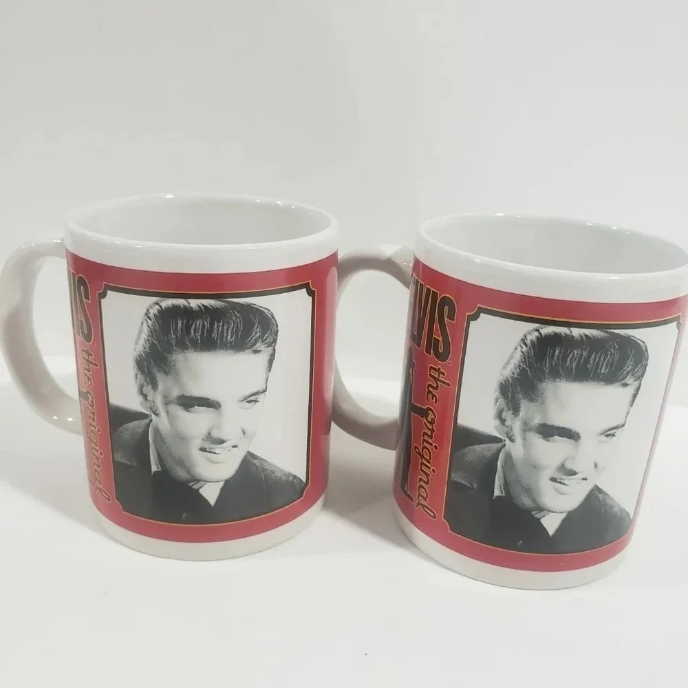 Just For You Elvis Presley  The Original Collectible Set of 2 Coffee Mugs.